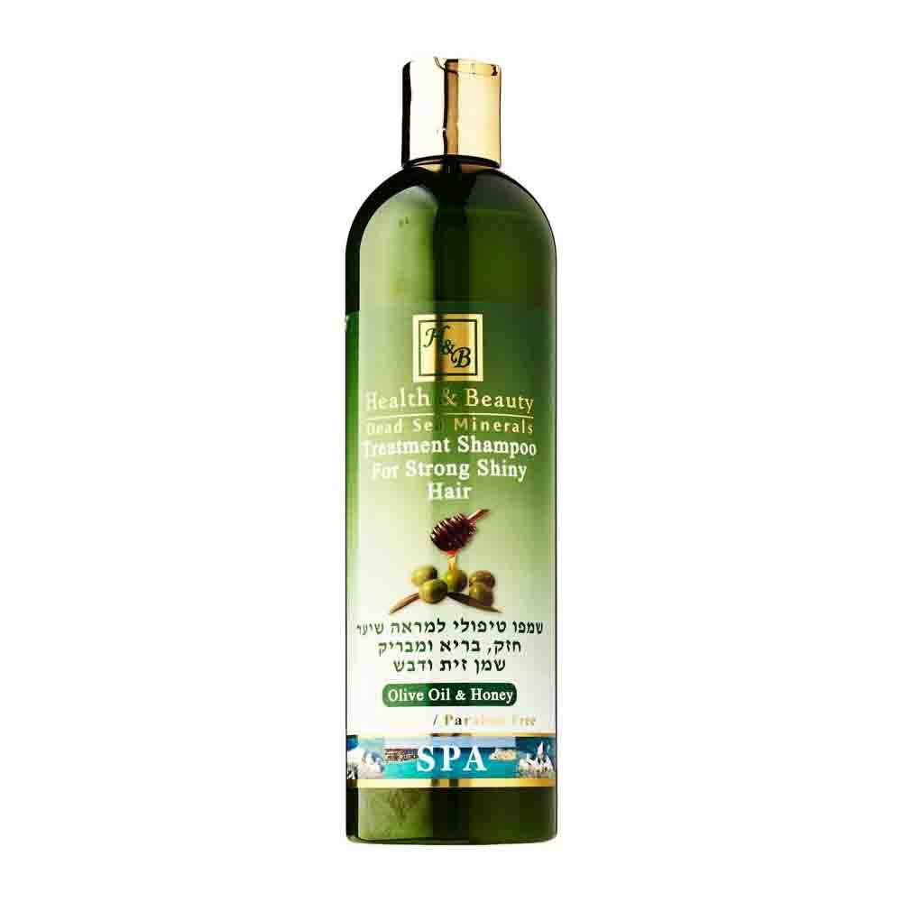 Шампунь для укрепления и оздоровления волос Treatment Shampoo for Strong Shiny hair с маслом оливы и меда