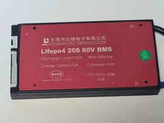 Плата контроля BMS LiFePO4 20S 60V 50A