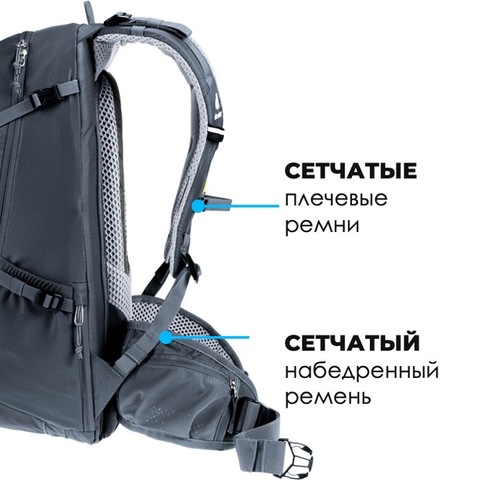 Картинка рюкзак велосипедный Deuter Trans Alpine 24 black - 8