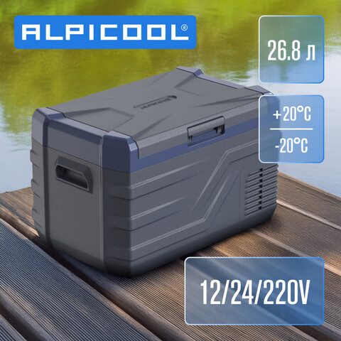 Компрессорный автохолодильник ALPICOOL NL30 (30 л.) 12-24В