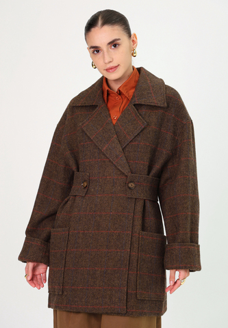 Пальто в клетку