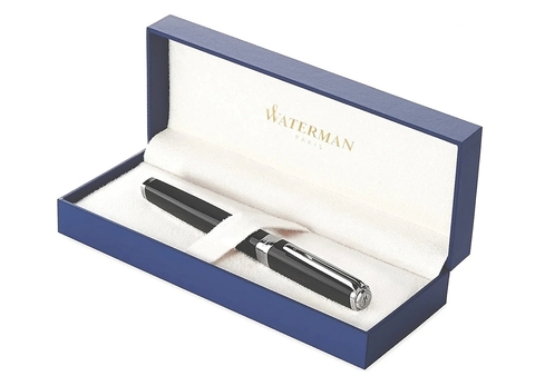 Ручка перьевая Waterman Exception Black ST Slim, F (S0637010)