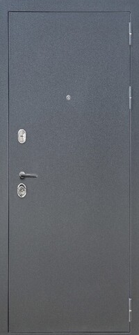 Теплая дверь входная FLY DOORS Аркан 206, 2 замка, 1,2 мм металл, (графит букле+айс ривьера) #2