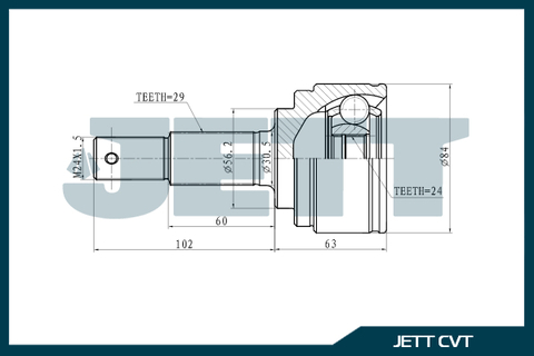 ШРУС внешний JETT V41-1117