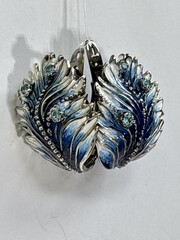 Плима (серьги из серебра)