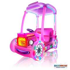 Парковый электромобиль «Ретро-кабриолет» детский, 2 места, на батареях с подсветкой