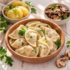 Вареники пост картофель с грибами / 500 гр