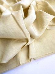 Вискоза с нейлоном, плательная ткань, Разбеленный желтый