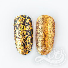 Zoo Nail Хлопья Юки золото