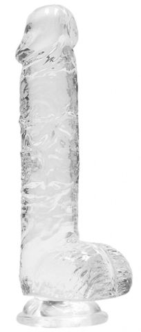 Прозрачный фаллоимитатор Realrock Crystal Clear 6 inch - 17 см. - Shots Media BV RealRock REA090TRA