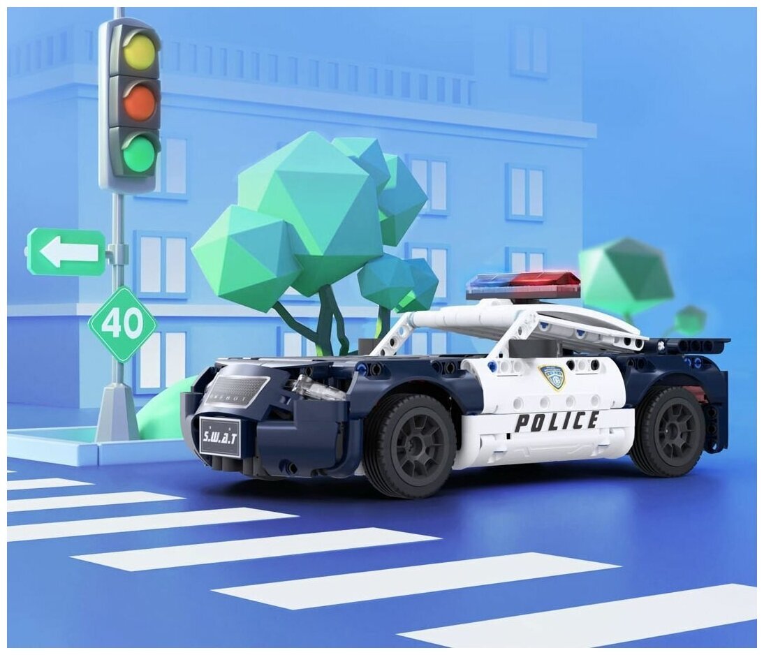 Конструктор Onebot Police Car (OBCJJC22AIQI) - купить по выгодной цене |  Xiaomi Moscow