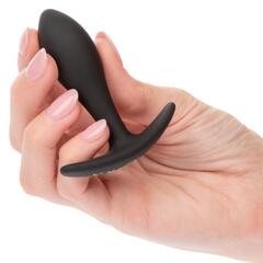 Черная анальная пробка для ношения Teardrop Plug - 