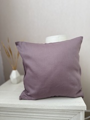 Подушка декоративная со съемной наволочкой на молнии, хлопок, страйп-сатин