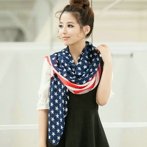 Fashion style scarf — American flag