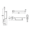 Поручень для унитаза откидной 80 см Ideal Standard Contour 21 S636036