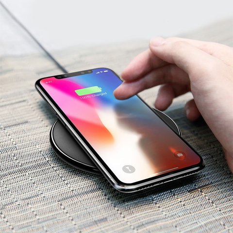 Беспроводное зарядное устройство Baseus iX Desktop Wireless Charger Silver