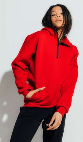 Толстовка Neck Zip Red