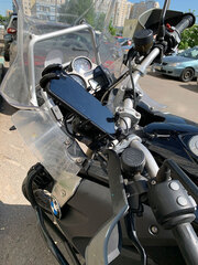 Металлический держатель с USB-разъемом для телефона на руль мотоцикла, X-80