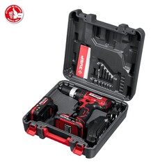 ЗУБР С1-18, 18 В, 40 Н·м, 2 АКБ (2 А·ч), ударная дрель-шуруповерт, кейс (ДШУ-185-22)