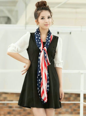 Fashion style scarf — American flag