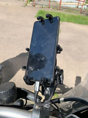 Металлический держатель с USB-разъемом для телефона на руль мотоцикла, X-80