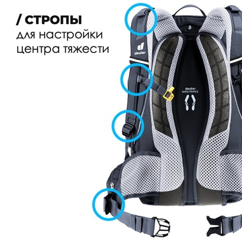 Картинка рюкзак велосипедный Deuter Trans Alpine 24 black - 10