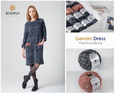 Gemini Dress Fashionbox by Rodina Yarns