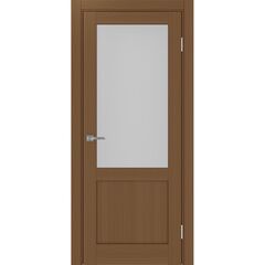 Купить Межкомнатная дверь экошпон Турин 502.21 орех остеклённая