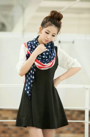 Fashion style scarf — American flag