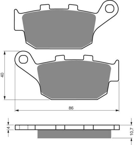 Тормозные колодки дисковые 020 S3