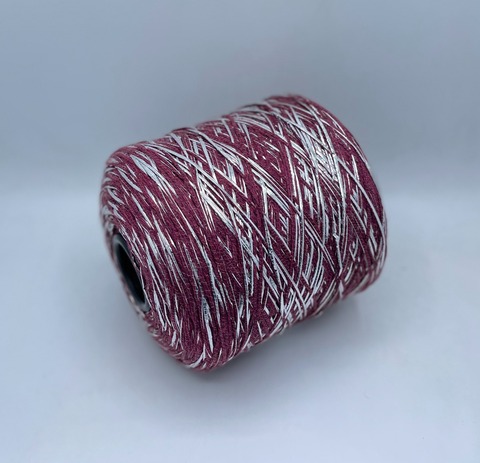Luxury Production by Ri.Go (пр.Италия), art-Emporium, 180м/100гр, 90%Меринос,8%Полиэстер(фольга), 2%Полиамид , цвет-Ягодный+серебро(142/612) ,арт.32231