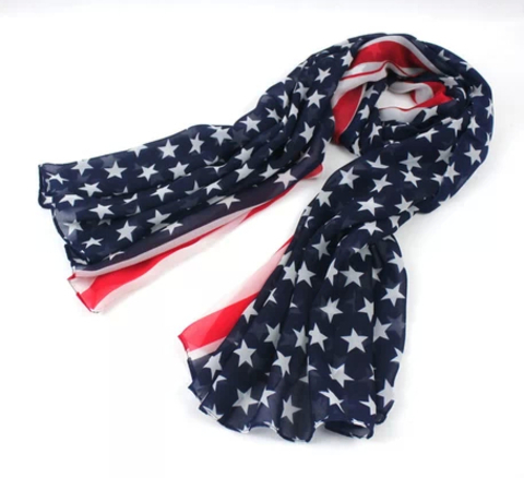 Fashion style scarf — American flag