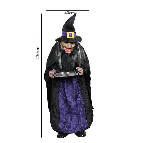 Хэллоуин анимированная конфетница Злая колдунья