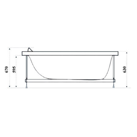 RGW 16277070-02 Каркас для ванны Dush-ka WSA  70*170