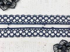 Кружево плетёное, ш. 1,5 см, чёрный