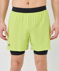 Шорты с лосинами Nordski Stayer Lime/Black мужские
