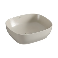 Vitra 7994B066-0016 Чаша Outline Recycled, прямоугольная, компактная, 48x42 см, без перелива, матовый тауп фото