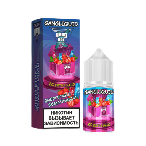 Жидкость Gang XBOX 2% Extra Hard 30ml - Энергетик с Земляникой