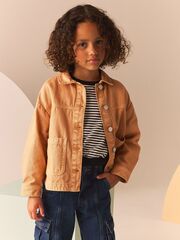 Куртка джинсовая для девочки Next B54-830, Песочный