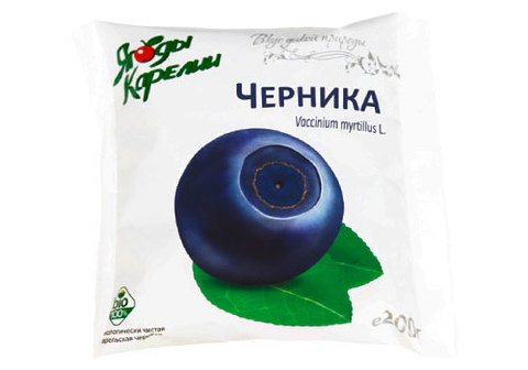 Черника быстрозамороженная, 200г