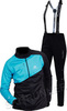 Утеплённый женский лыжный костюм Nordski Premium Blue-Black W