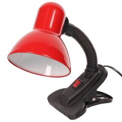 Светильник настольный на прищепке, E27, 60 Вт, красный, Lofter, 108B-rd/270784