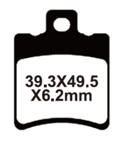 YL-F098 Тормозные колодки дисковые мото YONGLI Organic (FDB680P)