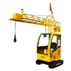 Детский аттракцион грузоподъемный кран с электромагнитом "Башенный кран"