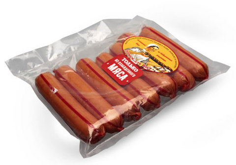 Сосиски вареные Лакомка~500г