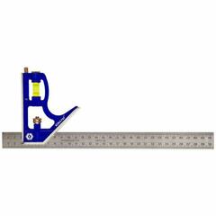 Угольник КОБАЛЬТ с уровнем 300 мм, нерж.сталь (243-479)