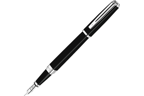 Ручка перьевая Waterman Exception Black ST Slim, F (S0637010)