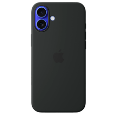 Силиконовый чехол с поддержкой MagSafe Apple Silicone Case для iPhone 16 Plus, Black (Черный)