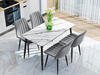 Стол Uni-Form-S2.2B SBlack/White Matt Marble 727*1300*700
