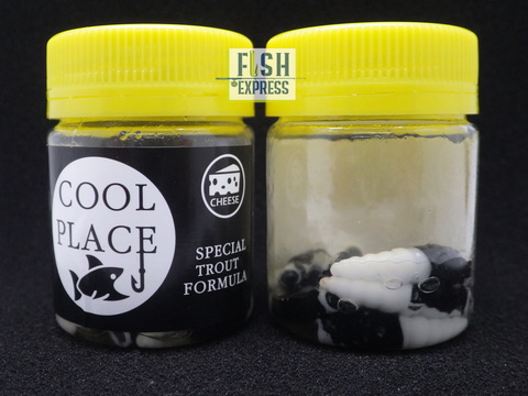 COOL PLACE ЛИЧИНКА(ЗИМА)FLOATING STRETCH цвет ЧЁРНО-БЕЛЫЙ 28мм/12шт в банке